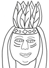 indian coloring page